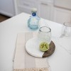 Round Black Marble & Mango Wood Trivet - Foreside Home & Garden - 2 of 4