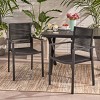 Coolbibila Modern Aluminum Dining Chair,  Dining Chairs Set Of 2 With Rope Seat, Dining Chairs Outdoor - 2 of 4
