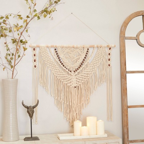 Boho Black Macrame Wall Hanging in 5 Styles