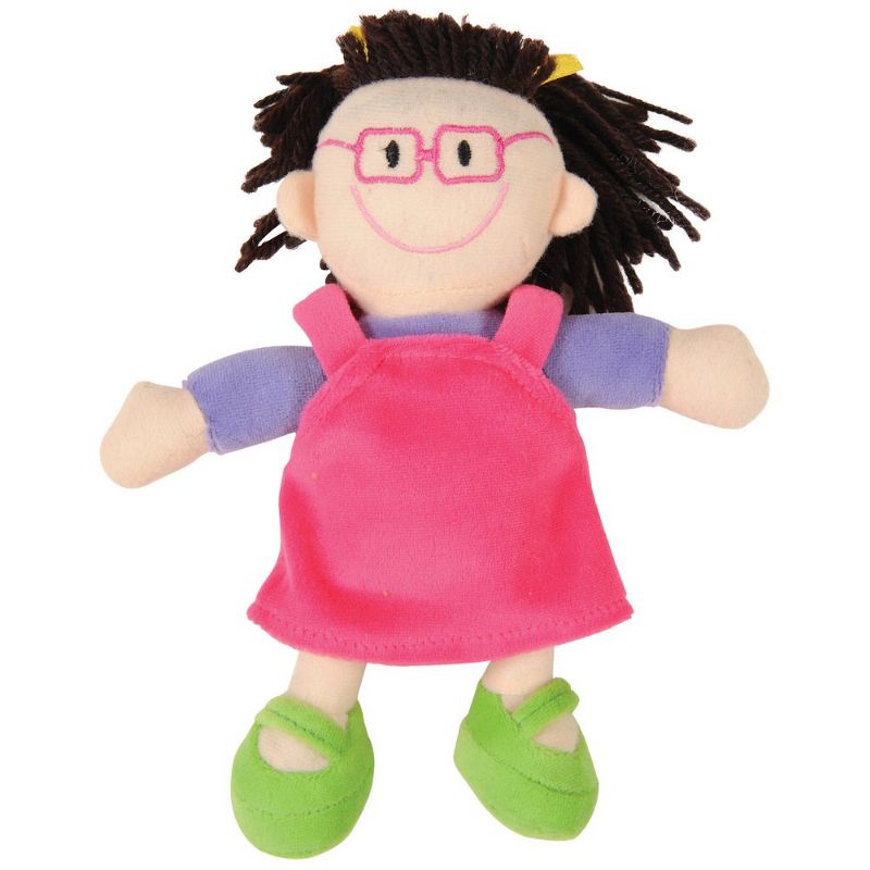 Kaplan Early Learning Diverse Soft Dolls with Yarn Hair - Set of 4, 5 of 6