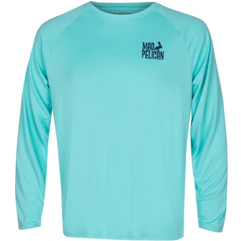 Mad Pelican Drunken Squidy Sun Kicker Raglan Uv T Shirt Small Aruba Blue Target