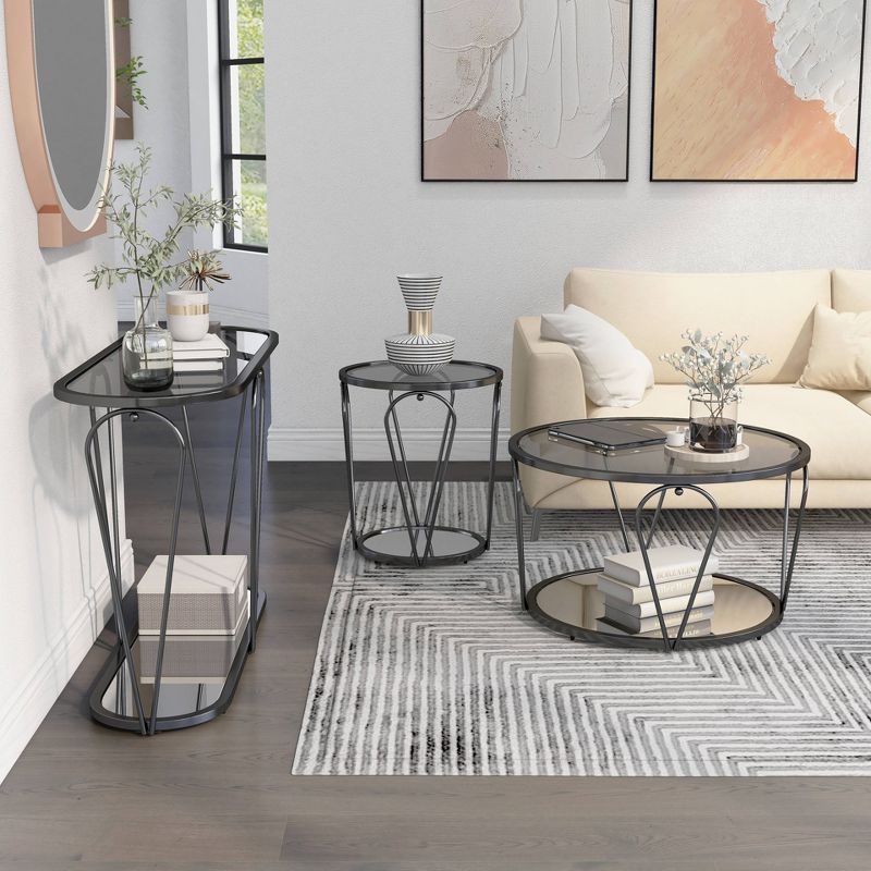 3pc Kuut Glam Coffee Table Set - HOMES: Inside + Out, 3 of 24