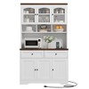 71" Pantry Cabinet with Charging Station, Tall Kitchen Pantry Storage Cabinet  with Storage Drawers for Living Room, Dining Room - 2 of 4