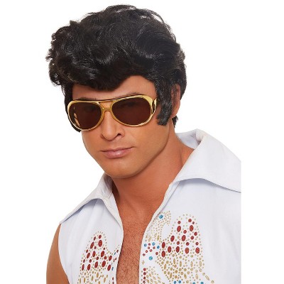 elvis wig and glasses