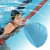 Unique Bargains Women's Silicone Solid Color Swim Cap 1 Pc - 2 of 4