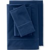 Lands' End 400 Thread Count Premium Supima Cotton No Iron Sateen Flat Bed Sheet - image 2 of 2