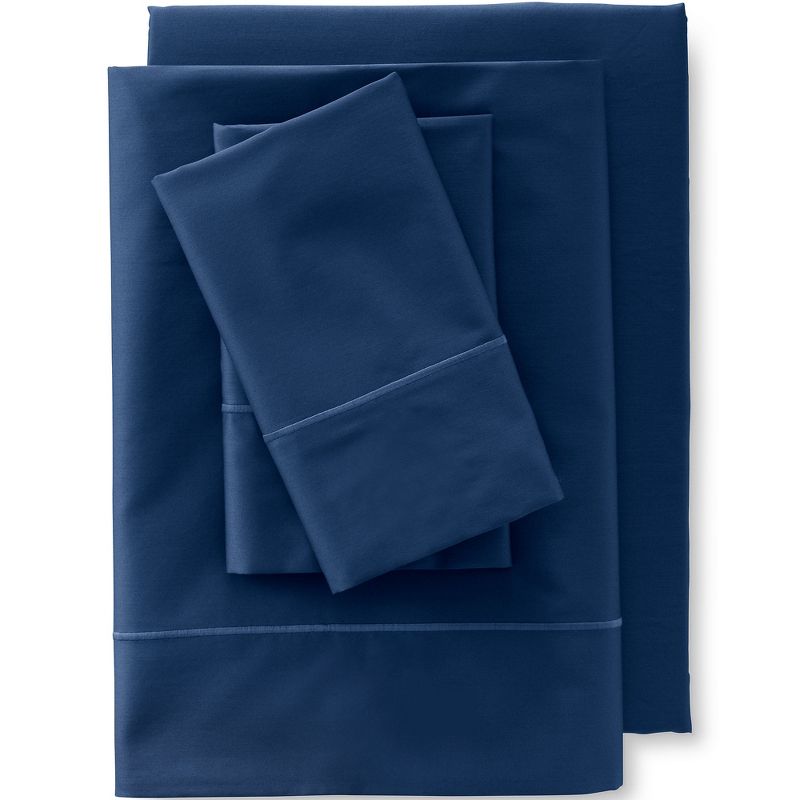 Lands' End Supima Cotton No Iron Sateen Sheets - 400 Thread Count, 2 of 3