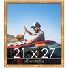 PosterPalooza | 21x27 Thin Bamboo Picture Frame, UV Acrylic, 2 Finishes - Gold and Brown - 2 of 4