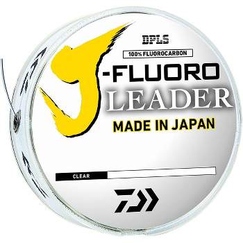 Daiwa 50 Yard 100% Fluorocarbon J-Fluoro Fishing Leader - Clear