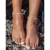 Gold Anklets for Women CZ Ankle Bracelet 14K Gold/Silver Plated Waterproof Dainty Layered - 4 of 4