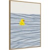 Amanti Art Yellow Duck Afloat by Little Dean Framed Canvas Wall Art - 2 of 4