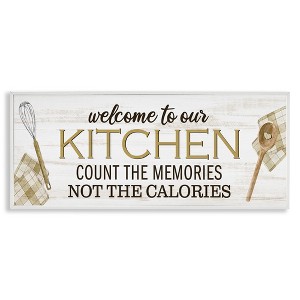Stupell Industries Count Memories Not Calories, 10" x 24" - 1 of 4