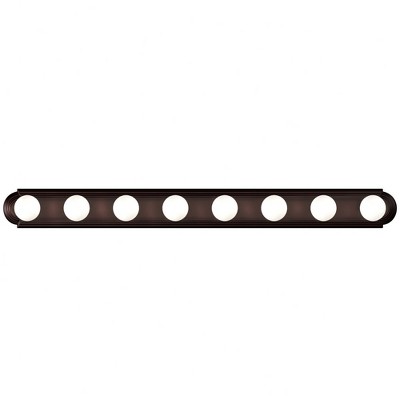 48-Inch Oil Rubbed Bronze 8-Light Dimmable Vanity Fixture