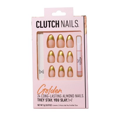 Clutch Nails Press-On Nails - Golden - 24ct