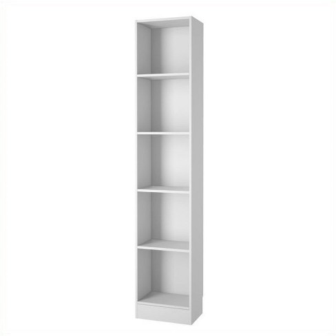 Wood Tall Narrow 5 Shelf Bookcase In White Pemberly Row Target