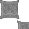 HomeRoots Set of Two Black and Gray Throw Pillow - 3 of 4