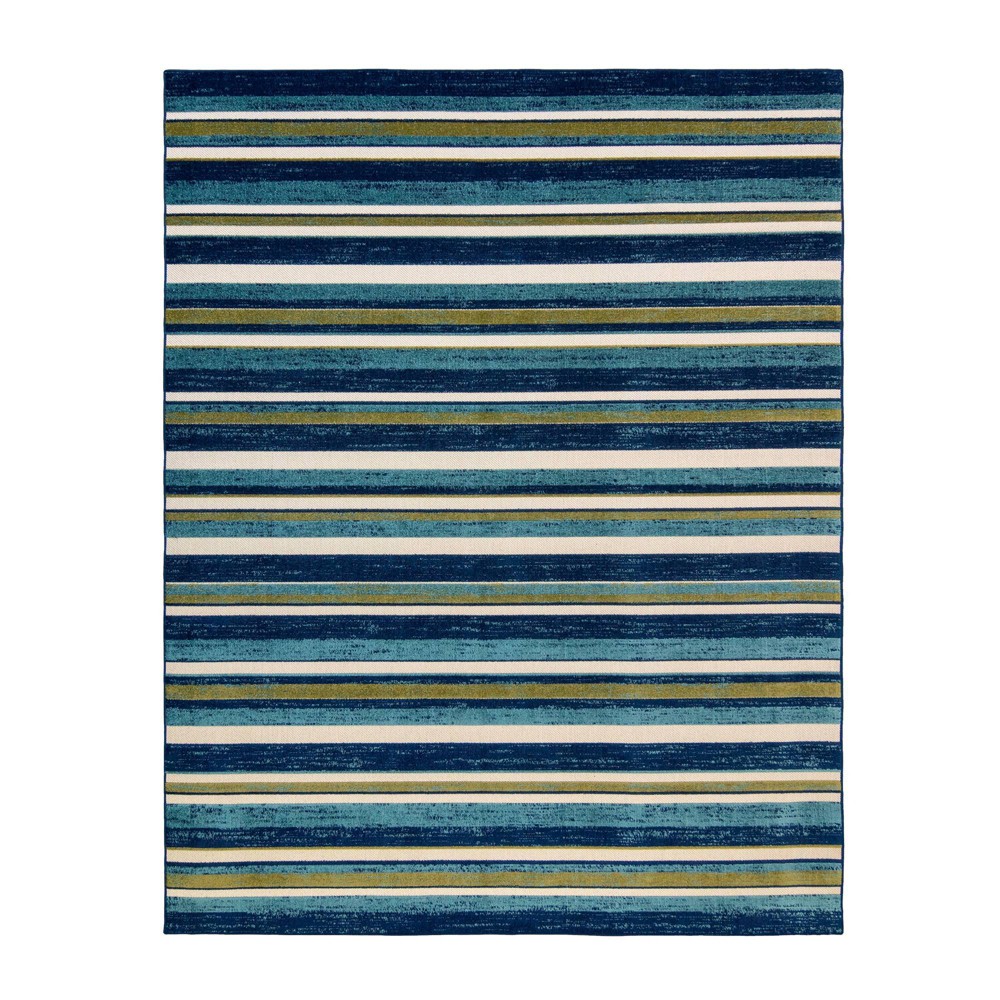 5'x7' Fosel Muxia Outdoor Rug Blue/Green - Gertmenian