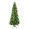 NAYSAYE Christmas Tree Stand 4FT Slim Tree with Realistic Branches for Small Space Holiday Decorations, Green, 29"*48"*6.82" - 2 of 4