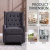 Swivel Rocking Recliner Chair,360° Swivel Nursery Rocking Chair,Glider Chair,Modern Small Rock Swivel Recliner Chair Home Theater Seat-Cuddlewood - 2 of 4