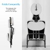 FDW Massage Chair Portable Tattoo Chair Folding Height Adjustable 3” Thick Sponge Light Weight Therapy Chairs Spa Chairs - 3 of 4