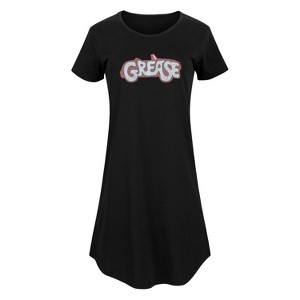 Women's - Grease - Original Movie Art Graphic T-shirt Dress - 1 of 4