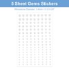 Unique Bargains Acrylic Self-Adhesive Decorative Rhinestone Stickers 5 Sheets/810 Pcs - 2 of 4