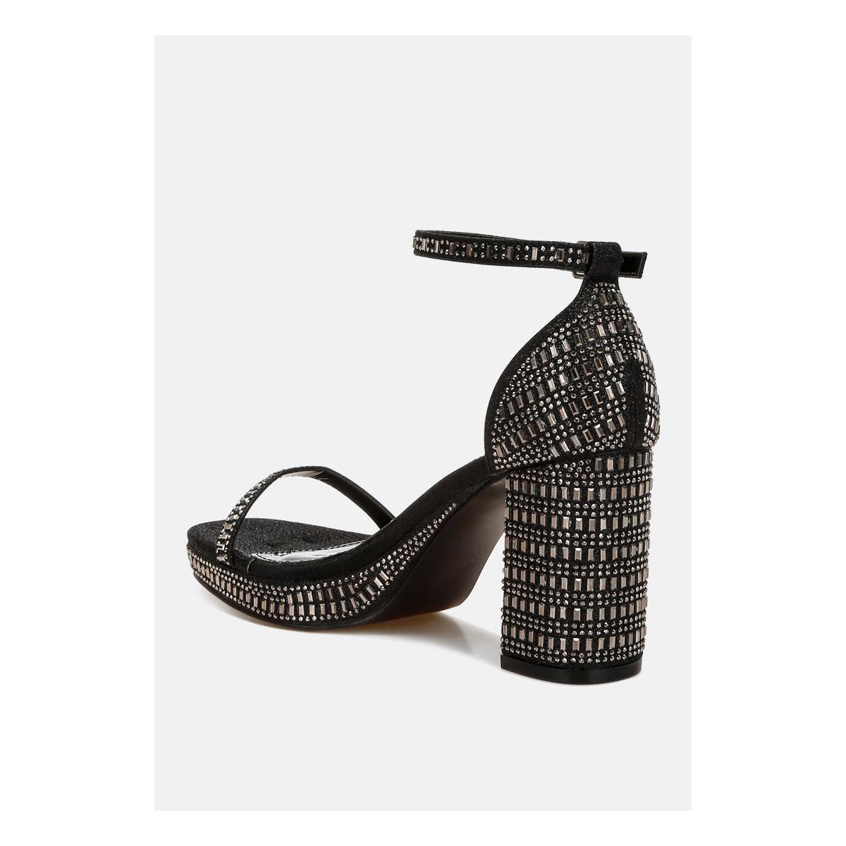 Женские сандалии London Rag Womens Ronan Rhinestones Embellished Block Sandals 6 — фото 3