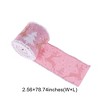 Unique Bargains Gift Wrap Ribbons Polyester Pink White 78.74"x2.56" 1 Pc - 3 of 4