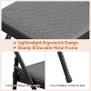 Metal Foldable Chair with Cushion and Non-Slip Feet Pads, Linen Party Chairs for Indoors and Outdoors, Meeting Room - 4 of 4