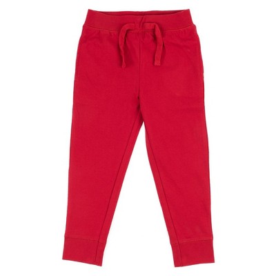Leveret Kids Drawstring Pants Cotton Red 10 Year : Target