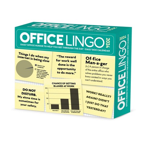 Willow Creek Press 2024 Daily Desk Calendar 5.2x6.2 Office Lingo