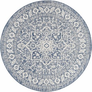 Hauteloom Round Area Rug   Navy - 1 of 4