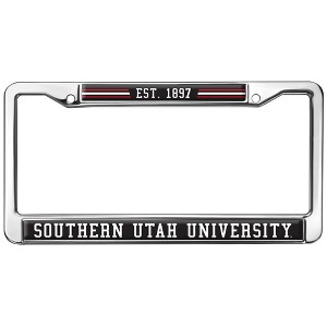 Southern Utah University School Logo Full Size Standard License Plate Metal Frame - 1 of 4