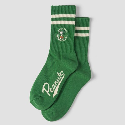 Women's Athletic Department Graphic Socks - Olive Green