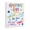 Stupell Industries List of Playroom Rules Playful Polka Dot Pattern Canvas Art, 16" x 20" - 2 of 4