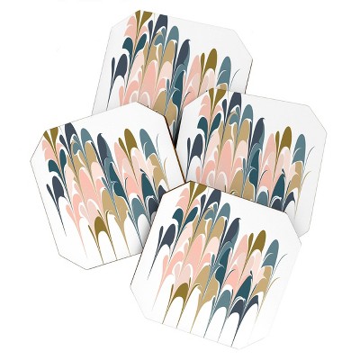 4pk June Journal Zen Abstract Shapes Coasters - society6