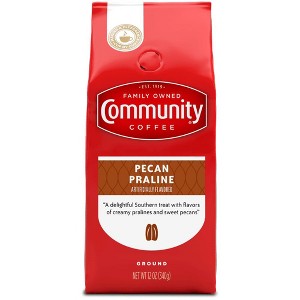 Community Coffee Pecan Praline Medium Roast Ground 12 oz Gable Top, Pack of 4 - 1 of 3