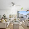 BestParts 52" Modern Flush Mount Ceiling Fan - 5-Speed Wood Blade Remote Control - 4 of 4