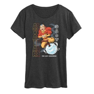 Women's - Avatar: The Last Airbender - Aang Air Bending Short Sleeve Graphic T-Shirt - 1 of 4