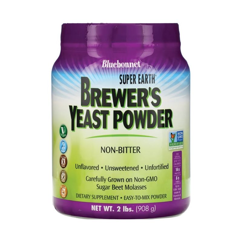 Bluebonnet Nutrition Super Earth Brewer's Yeast Powder - Unflavored, 1 of 3