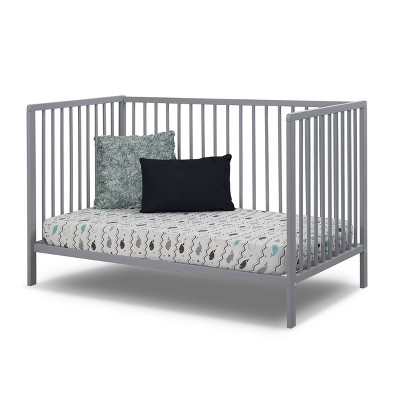 Gray Beechwood 3-in-1 Convertible Crib