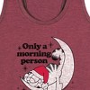 Women's - Garfield - Only A Morning Person On Christmas Graphic Racerback Tank - 2 of 4