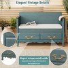 PAGED Shoe Bench with Removable Cushion, Ottoman with Storage, Entryway Bench for Entrance and Living Room, Shoe Storage Bench with Back - 4 of 4