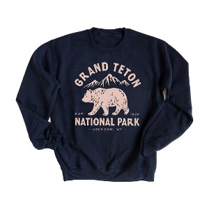 Simply Sage Market Women's Graphic Sweatshirt Vintage Grand Teton National Park - 1 of 2
