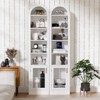 ChicFurnit Decorative Storage Cabinet Slim Arched Shelves with Bottom Cabinet for Kitchen or Bathroom, White, 10.2"*71.1"*16.1" - 4 of 4