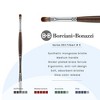 Borciani e Bonazzi Unico Synthetic Mongoose Artist Paint Brush - Series 802 Filbert - Size #6 - Watercolors, Oil & Acrylic Paint - Handcrafted in - 2 of 4