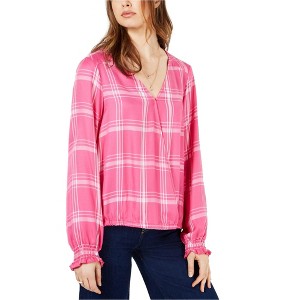 Sanctuary Clothing Womens Plaid Pullover Blouse - 1 of 1