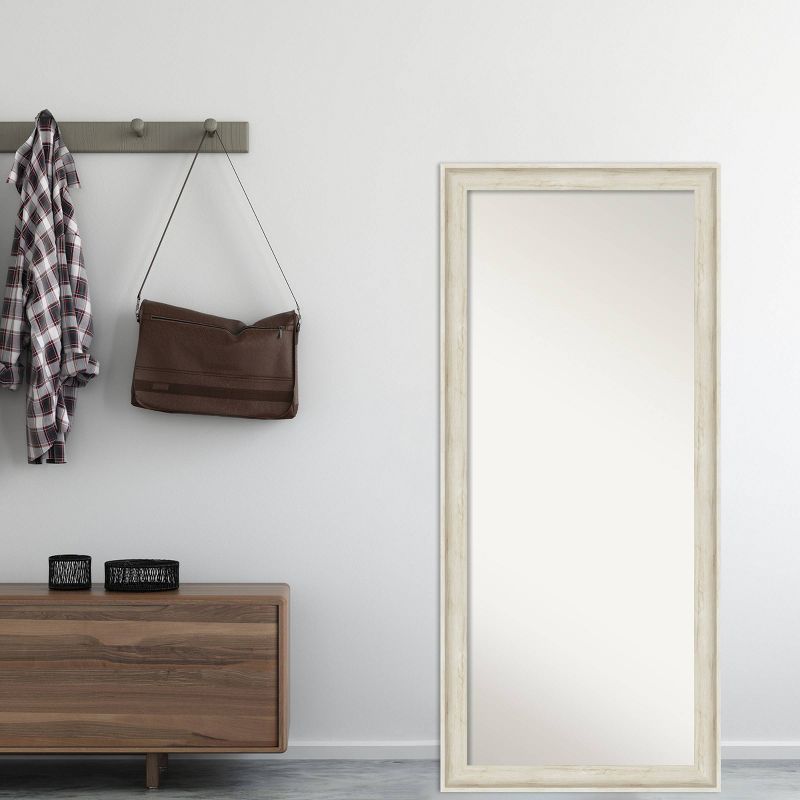 29&#34; x 65&#34; Regal Framed Full Length Floor/Leaner Mirror Birch Cream - Amanti Art, 4 of 8