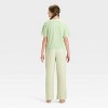 Girls' Short Sleeve T-Shirt and Flannel Pants Pajama Set - art class™ - 2 of 4