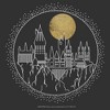 Men's Harry Potter Hogwarts Line Art Moonrise Pull Over Hoodie - 2 of 4